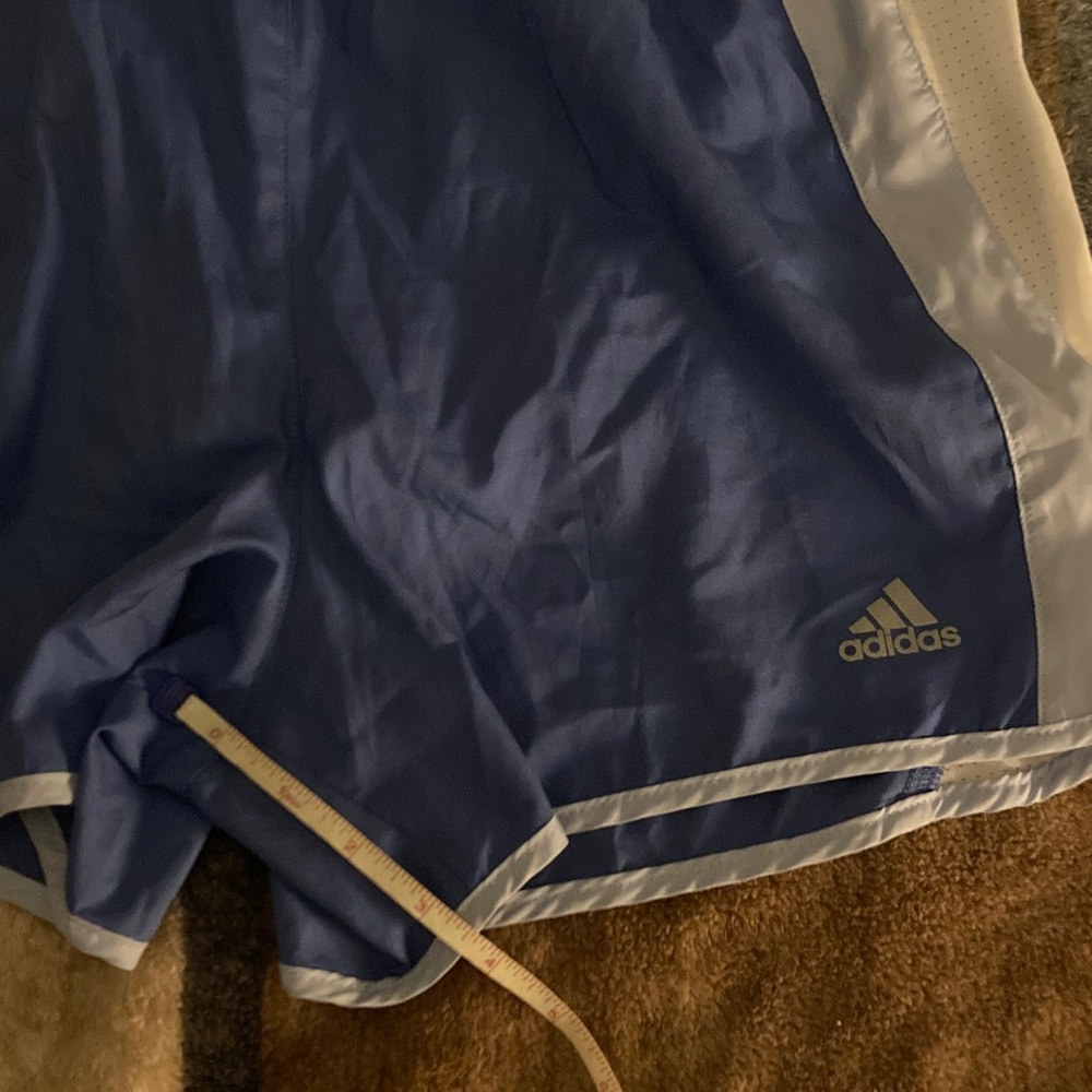 Adidas Royal Blue and White Sports Shorts - Picture 9 of 9